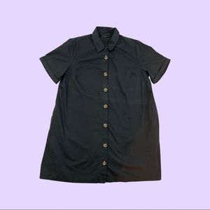 Button down straight mini dress size L